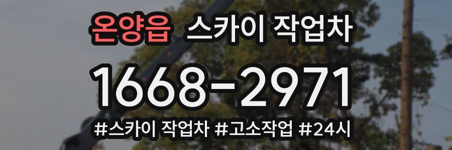 온양읍 스카이 작업차