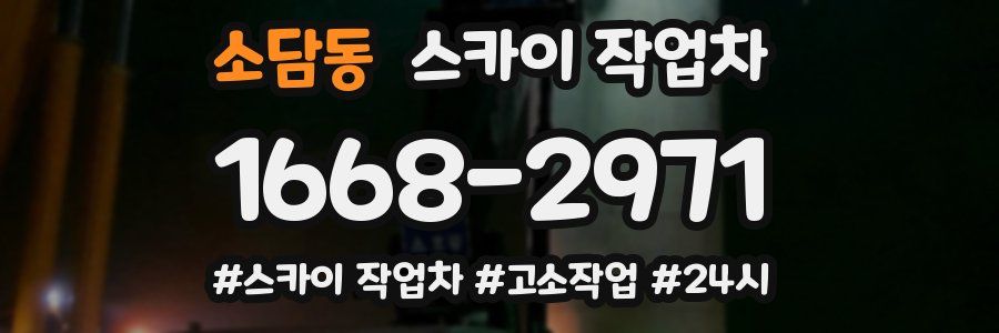 소담동 스카이 작업차