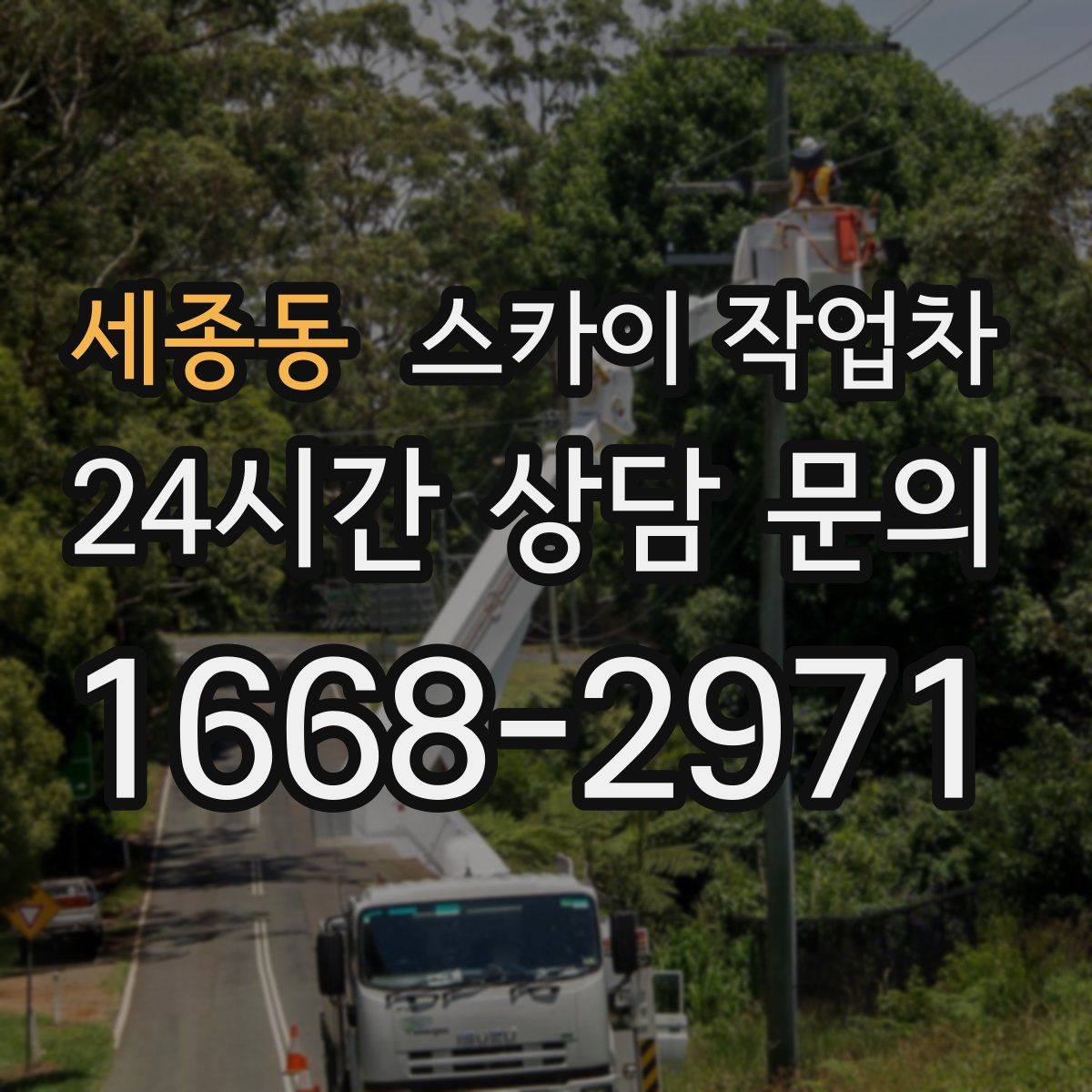 세종동 스카이 작업차