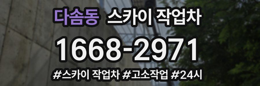 다솜동 스카이 작업차