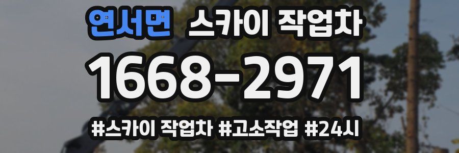 연서면 스카이 작업차