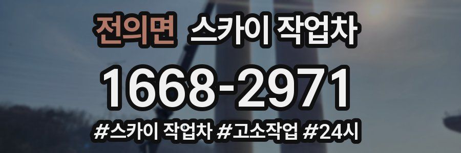 전의면 스카이 작업차