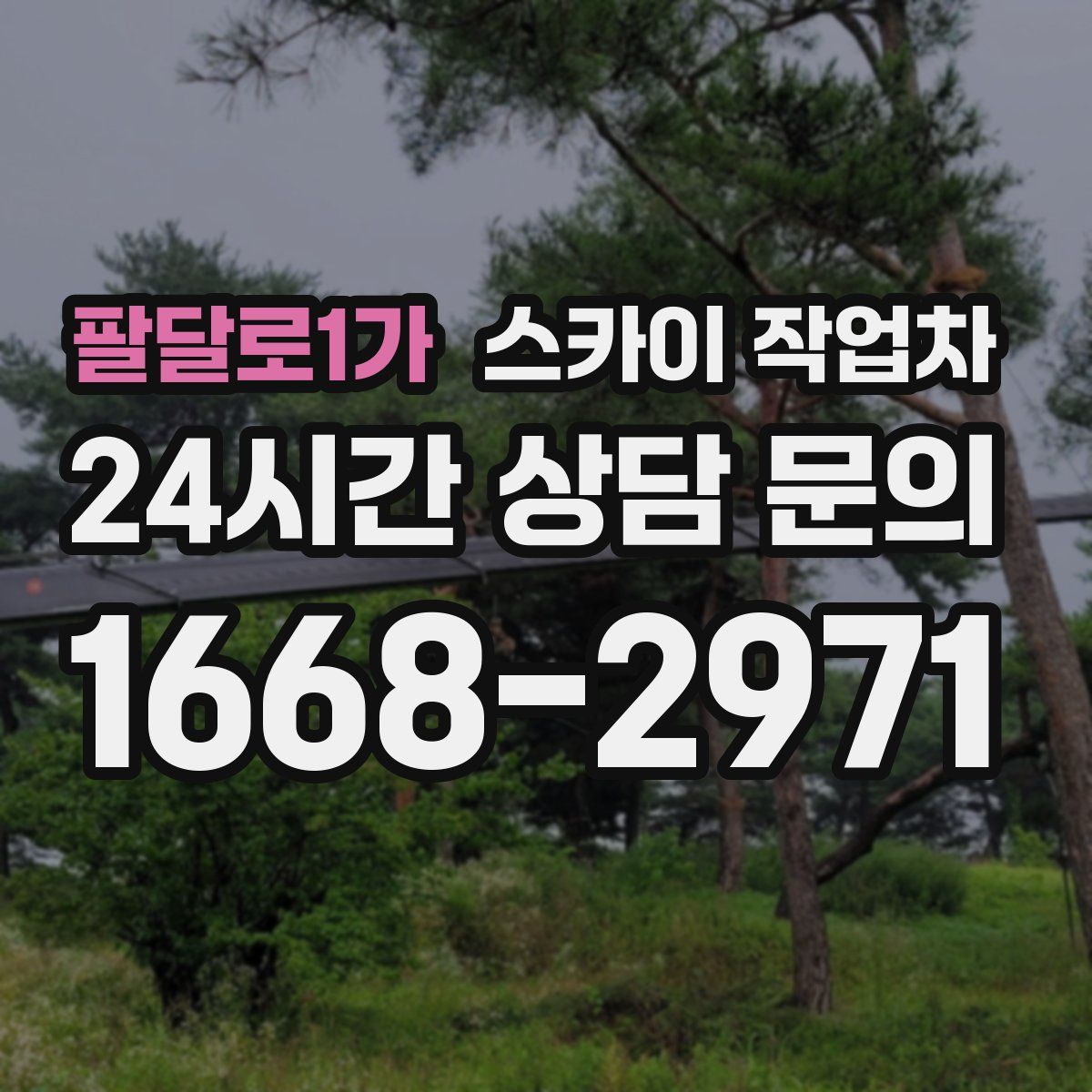 팔달로1가 스카이 작업차