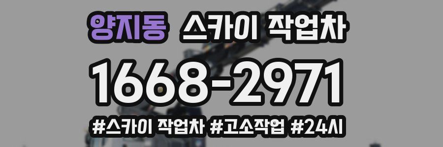 양지동 스카이 작업차