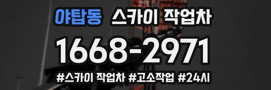 야탑동 스카이 작업차