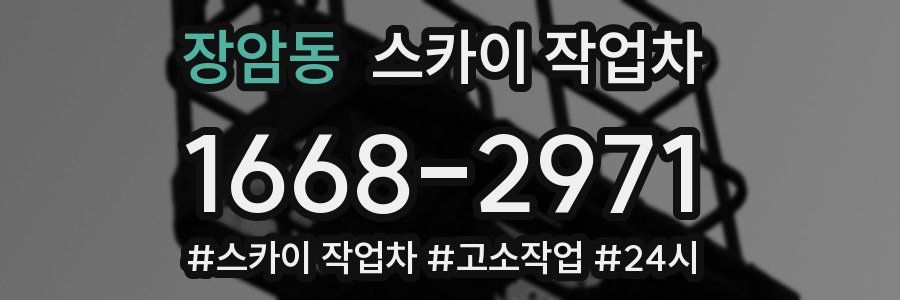 장암동 스카이 작업차