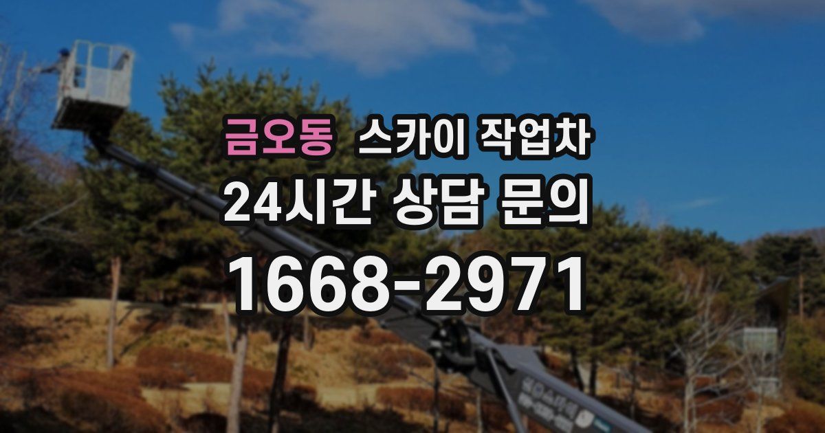 금오동 스카이 작업차