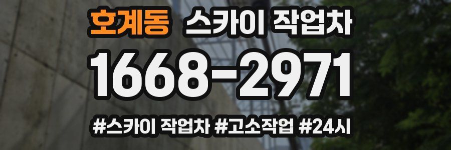 호계동 스카이 작업차