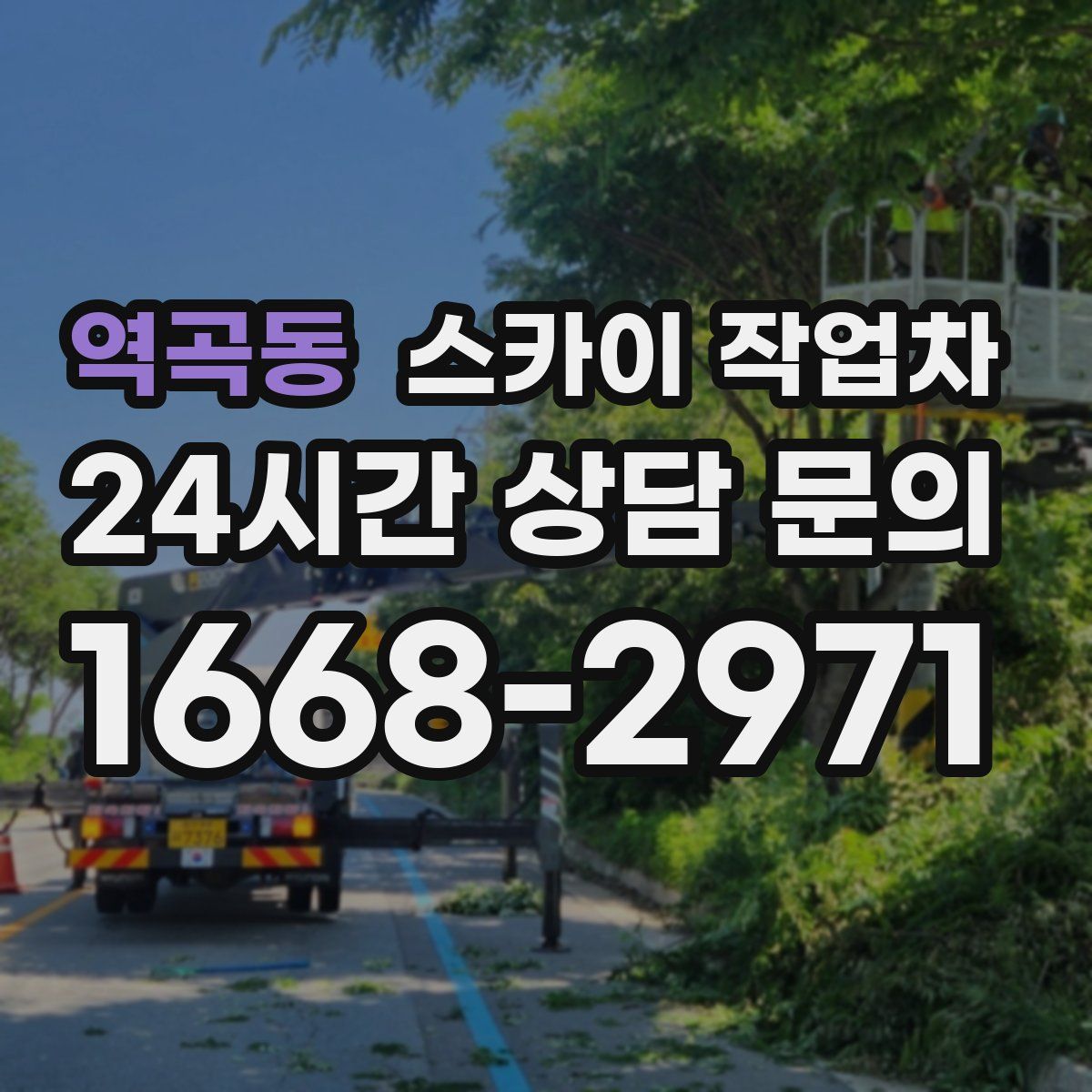 역곡동 스카이 작업차