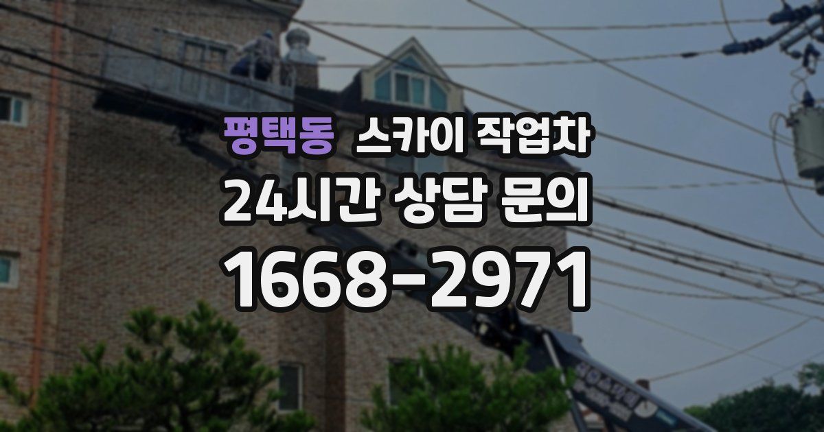 평택동 스카이 작업차