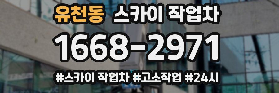 유천동 스카이 작업차