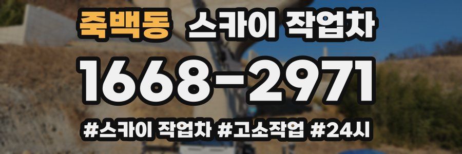 죽백동 스카이 작업차