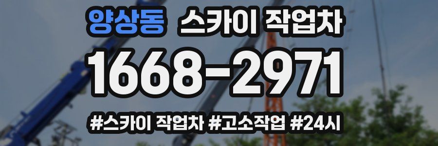 양상동 스카이 작업차