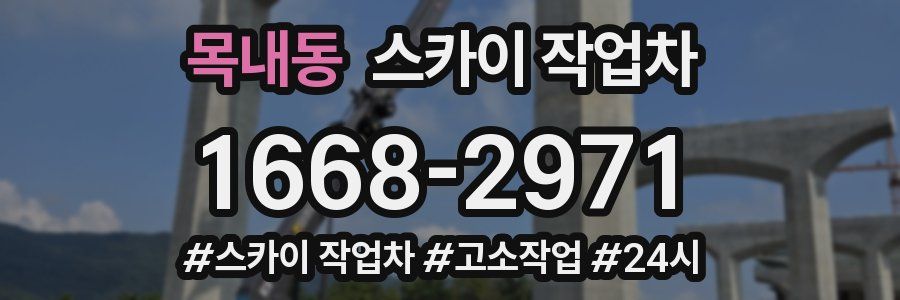 목내동 스카이 작업차