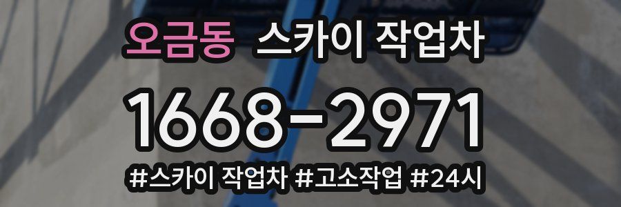 오금동 스카이 작업차