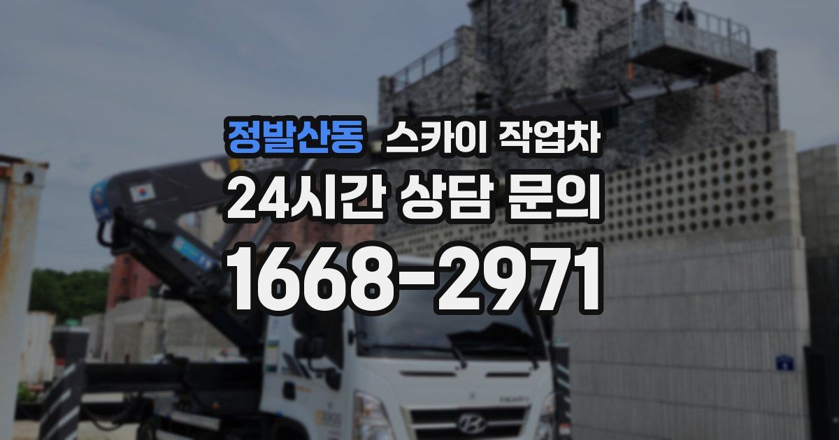 정발산동 스카이 작업차
