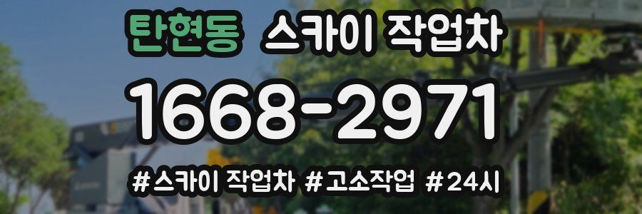 탄현동 스카이 작업차