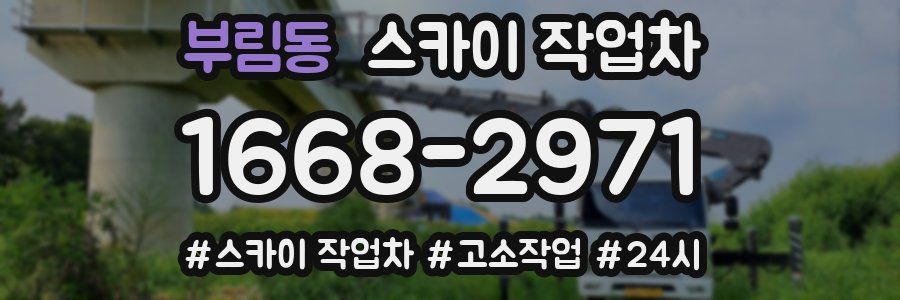 부림동 스카이 작업차