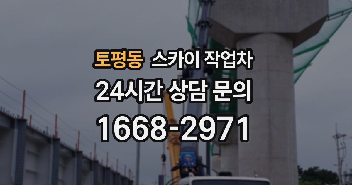 토평동 스카이 작업차