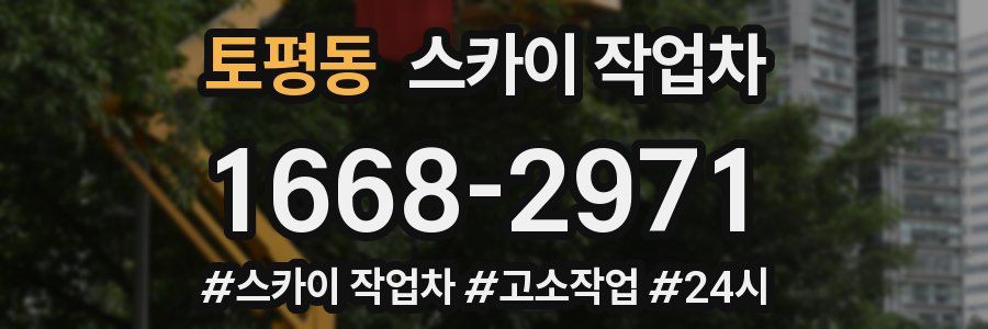 토평동 스카이 작업차