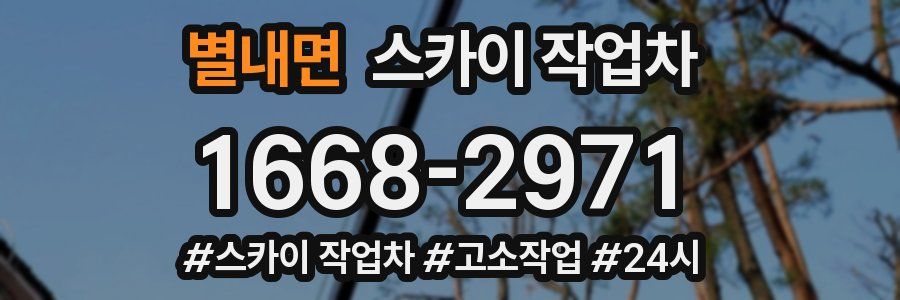 별내면 스카이 작업차