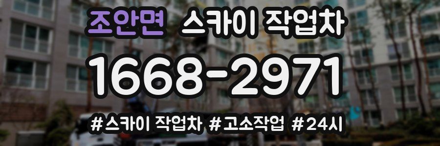 조안면 스카이 작업차