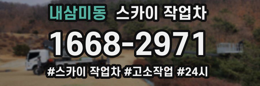 내삼미동 스카이 작업차