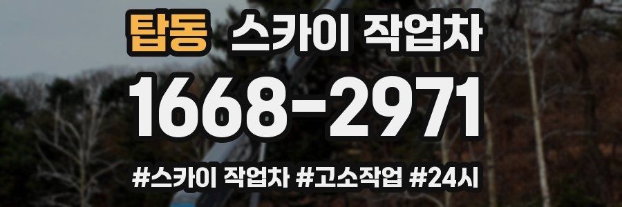 탑동 스카이 작업차