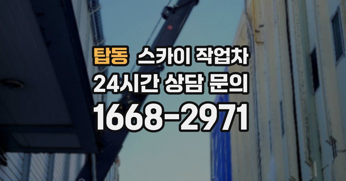 탑동 스카이 작업차