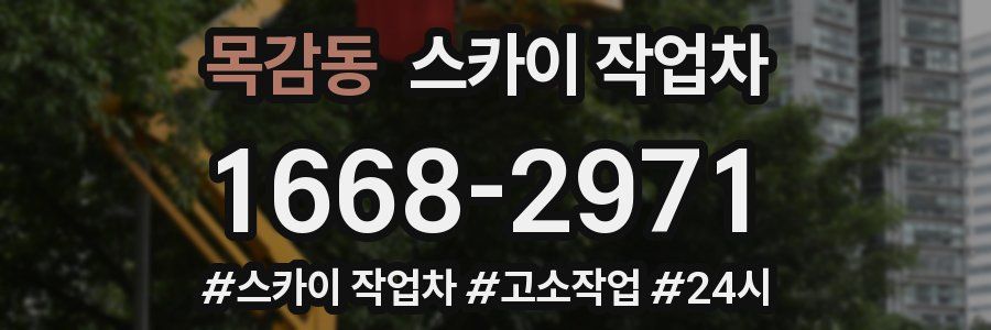 목감동 스카이 작업차