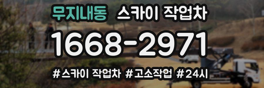 무지내동 스카이 작업차