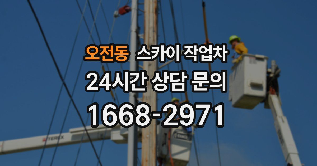 오전동 스카이 작업차