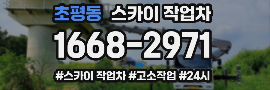 초평동 스카이 작업차
