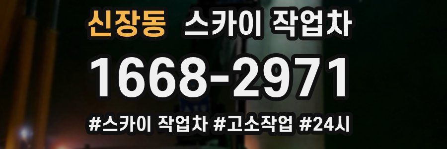 신장동 스카이 작업차