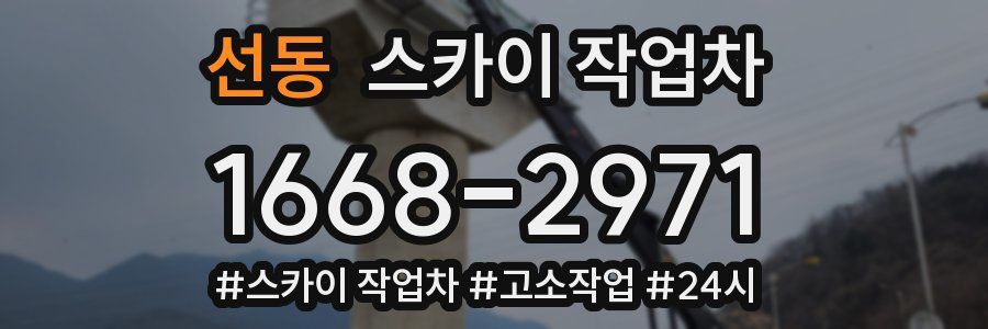 선동 스카이 작업차