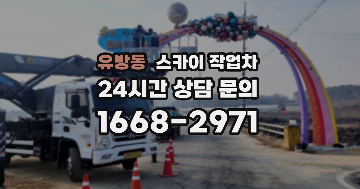 유방동 스카이 작업차