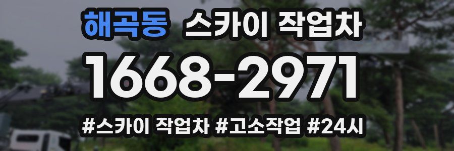 해곡동 스카이 작업차