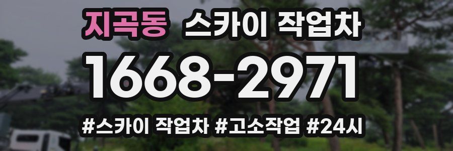 지곡동 스카이 작업차