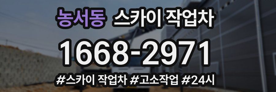 농서동 스카이 작업차
