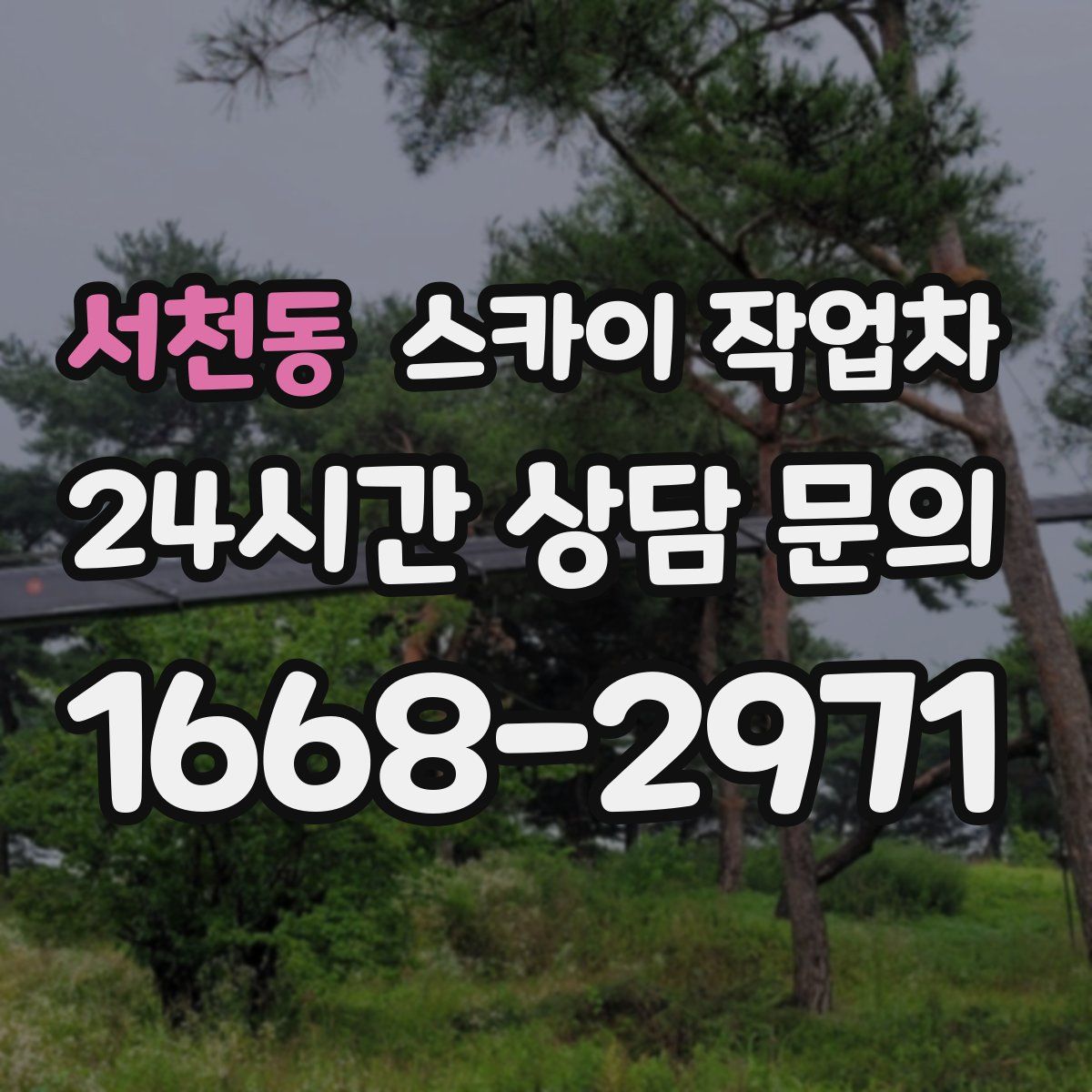 서천동 스카이 작업차