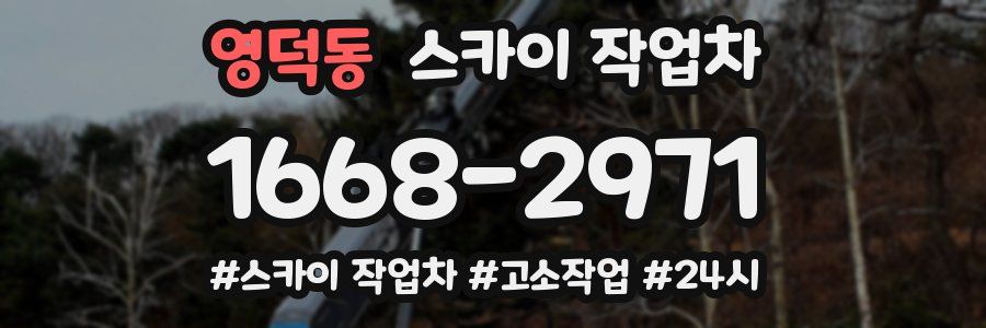 영덕동 스카이 작업차