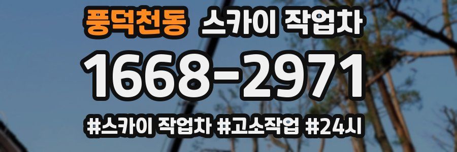 풍덕천동 스카이 작업차