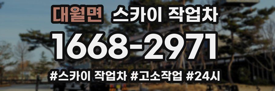 대월면 스카이 작업차