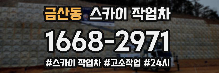 금산동 스카이 작업차