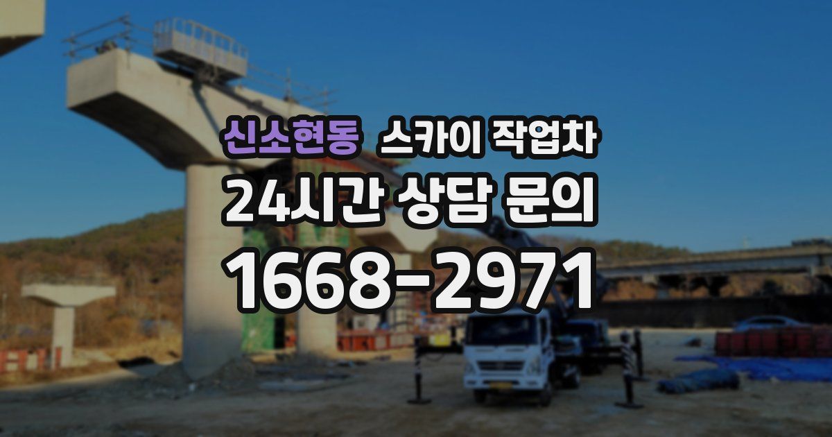 신소현동 스카이 작업차