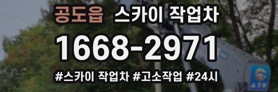 공도읍 스카이 작업차