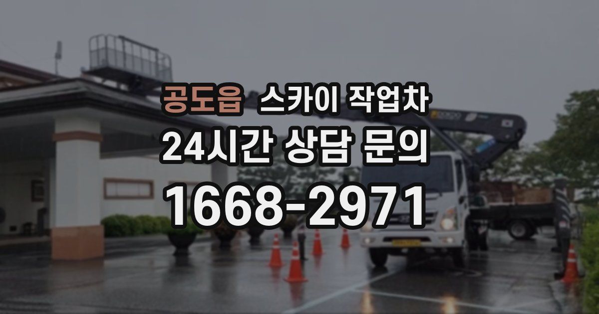 공도읍 스카이 작업차