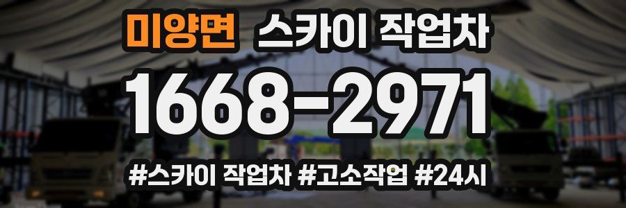 미양면 스카이 작업차