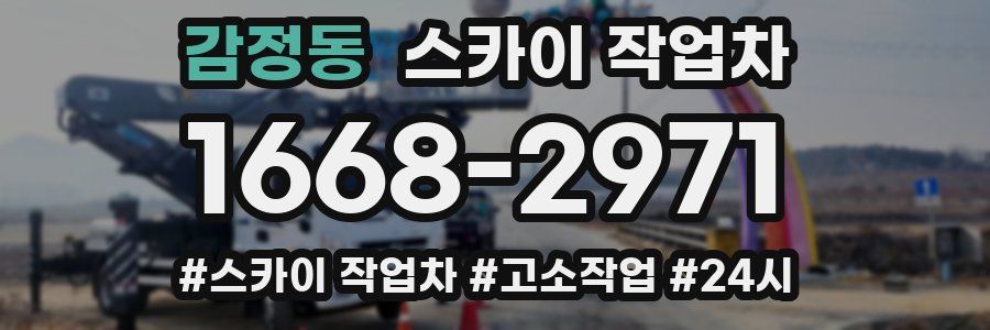 감정동 스카이 작업차