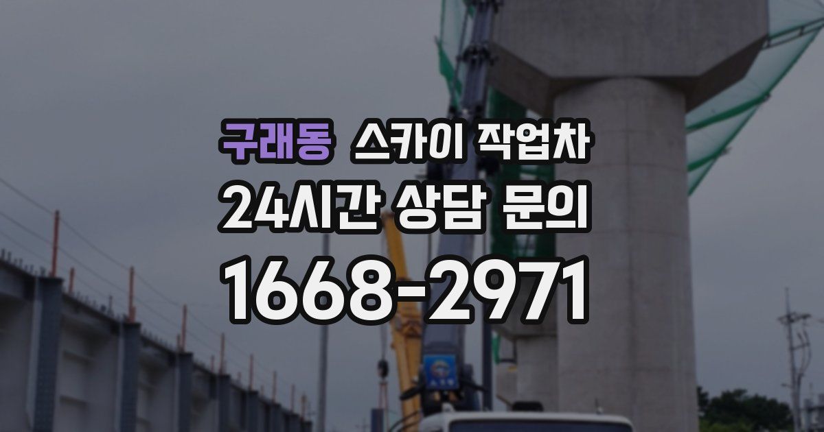 구래동 스카이 작업차